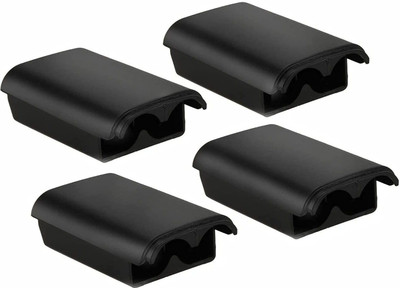 gamenophobia 4 Pack Xbox 360 Wireless Controller Replacement Battery Pack Cover Shell (Black)  Gaming Accessory Kit(Black, For Xbox)