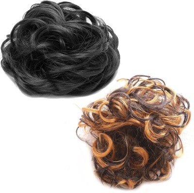 ASG Pack of 2 Synthetic Messy/Funky  Juda Bun Extension for Girl;s & Women Hair Extension