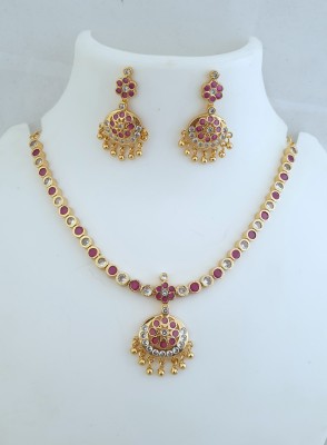 elegents Alloy Gold-plated Gold Jewellery Set(Pack of 1)