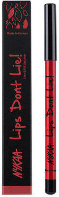 NYKAA Lips Don't Lie! Waterproof Line & Fill Lip Liner -Head Over Heels-09(Red)