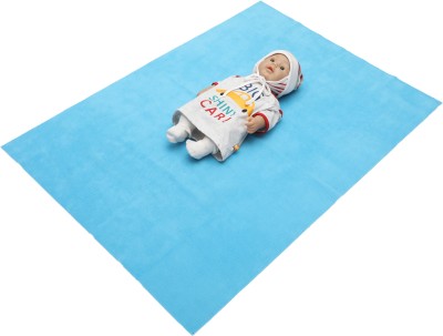 MY MOOMY Dry Sheet For Baby Bed Protector Waterproof Absorbent Soft And reusable mat(SKY blue)