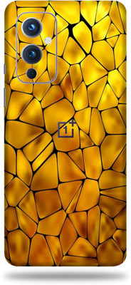 OggyBaba oneplus 9 Mobile Skin(Yellow Pebbles Skin Matte Finish)