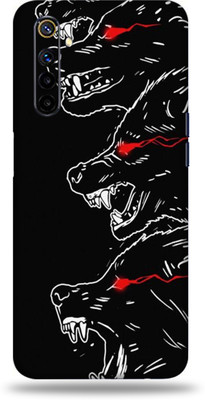 AsSkin Realme 6I Mobile Skin(Ultra Super Angry Wolf With High Matte Finish.)