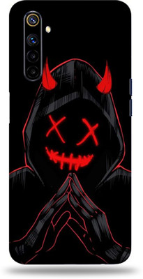 LAMHA Realme 6I Mobile Skin(Ultra Super Black Devil Skin With High Matte Finish.,.)