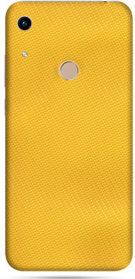 OggyBaba honor huawei 8a prime Mobile Skin(Lemon Yellow Carbon Fibre Skin Matte Finish)