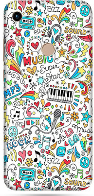 OggyBaba honor huawei 8a prime Mobile Skin(Music Grafitis Skin Matte Finish)