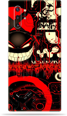 LAMHA Samsung Galaxy Note 10 Plus Mobile Skin(Ultra Super Red Graffiti Skin With High Matte Finish., Mobile Skin (Back+Side+Camera))