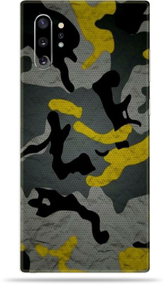 BUGGU Samsung Galaxy Note 10 Plus Mobile Skin(Ultra Super Camouflage Yellow Skin With High Matte Finish., Mobile Skin (Back+Side+Camera))