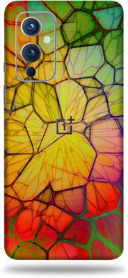 OggyBaba oneplus 9 Mobile Skin(Colorful Abstract Skin Matte Finish)