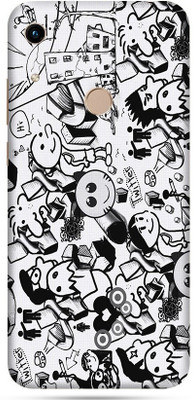 OggyBaba honor huawei 8a prime Mobile Skin(Doodle Skin Matte Finish)