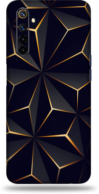 Jeeva Creation Realme 6i, real me 6i Mobile Skin(Ultra Super Black Abstract Shape Skin With High Matte Finish)