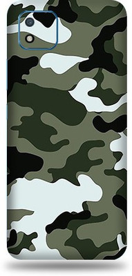 Mclaxa Realme C20, real me c20 Mobile Skin(Realme C20 Military Winter Camouflage Sticker With matte finish)