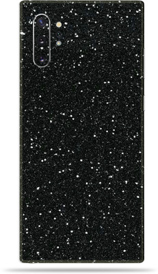 BUGGU Samsung Galaxy Note 10 Plus Mobile Skin(Ultra Super Black Glitter Skin With High Matte Finish., Mobile Skin (Back+Side+Camera))