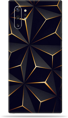 Jeeva Creation Samsung Galaxy Note 10 Plus, samsung galaxy note 10 plus Mobile Skin(Ultra Super Black Abstract Shape Skin With High Matte Finish.)