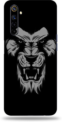 Jeeva Creation Realme 6i, real me 6i Mobile Skin(Ultra Super Black Lion Skin With High Matte Finish)