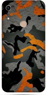 OggyBaba honor huawei 8a prime Mobile Skin(Military Orange Camouflage Skin Matte Finish)