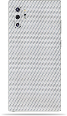 BugguSkin Samsung Galaxy Note 10 Plus, Samsung galaxy note 10 plus Mobile Skin(Ultra Super Silver Carbon Fiber Skin With High Matte Finish.)