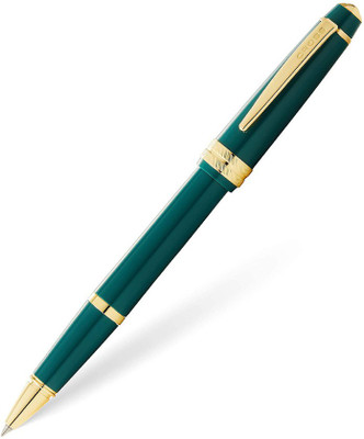 CROSS BAILEY LIGHT DARK GREEN WITH GOLD Roller Ball Pen(Ink Color - Green)