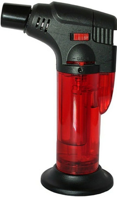 PocktFlames Rshop Refillable Gas Torch Lighter - WindProof Jet Flame Torch lighter (Multicolor) Flambe Torch Pocket Lighter (red) Pocket Lighter(Red)