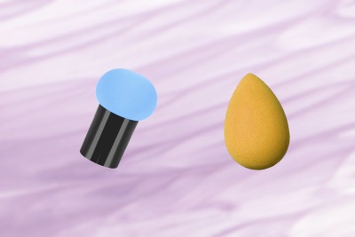 s.f.r color beauty set of 2 ( blender+ mushroom ) Piece Beauty Blender for Liquid, Cream and Powder Sponge Makeup Puff.(colors & Shapes May Vary)