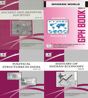 IGNOU MHI-01 : Ancient And Medieval Societies MHI-02 : Modern World MHI-04 : Political Structures In India MHI-05 : History Of Indian Economy(Paperback, GPH Panel of Experts)