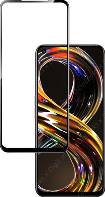 HUPSHY Edge To Edge Tempered Glass for realme 8i(Pack of 1)