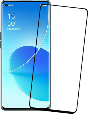 Karpine Edge To Edge Tempered Glass for Oppo Reno6 5G(Pack of 1)