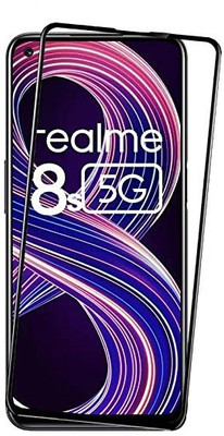 AKSHUD Edge To Edge Tempered Glass for Realme 8s 5G(Pack of 1)
