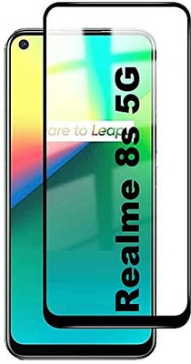 BRENZZ Edge To Edge Tempered Glass for Realme 8s 5G(Pack of 1)