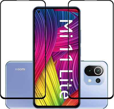 Rizgo Edge To Edge Tempered Glass for XIAOMI MI 11 LITE(Pack of 2)