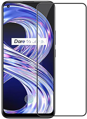 LIKEDESIGN Edge To Edge Tempered Glass for Realme 8i(Pack of 1)