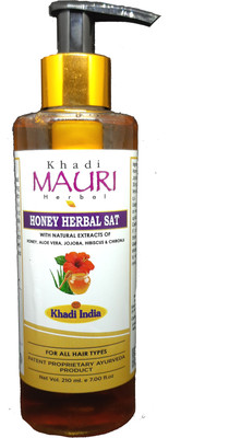 Khadi Mauri Honey Herbal Shampoo - Pack of 1(210 ml)
