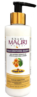 Khadi Mauri Conditioning Cream Shampoo - Pack of 1(210 ml)