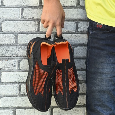 Bucik BCK4006 Lightweight Comfort Summer Trendy Premium Stylish Sneakers For Men(Orange)