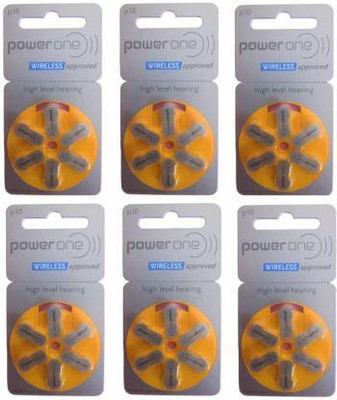 Power one P10 Hearing Aid Batteries 1.45V 6patta pack of 36 batteries p10 hearing aid battery Stethoscope Case (Silver) p10 Stethoscope Case(Silver)