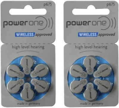 POWERONE P675 P675 Hearing Aid Batteries 1.45V 2 patta pack of 12 batteries p675 hearing aid battery Stethoscope Case (Silver) Stethoscope Case(Silver)