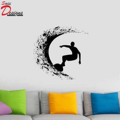 Decals Point 50 cm Boy Wall Sticker to add life to your Walls (Medium) Self Adhesive Sticker(Pack of 1)