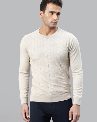 Rare Rabbit Full Sleeve Self Design Men Sweatshirt