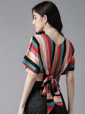 THE DRY STATE Casual Printed Women Multicolor Top