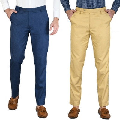 SAM & JACK Relaxed Men Blue, Beige Trousers