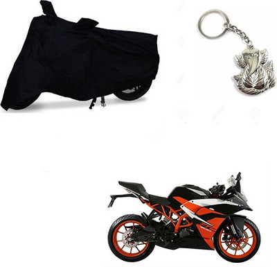 Mdstar Waterproof Two Wheeler Cover for KTM(RC 390, Black)