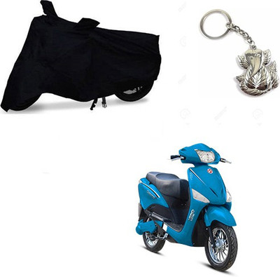 RPSENTTERPR Two Wheeler Cover for Hero(Electric Optima, Black)