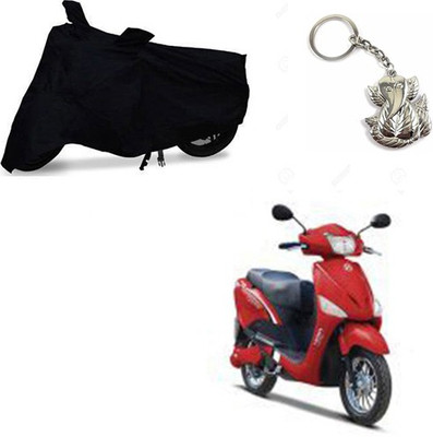 RPSENTTERPR Two Wheeler Cover for Hero(E Scoot, Black)
