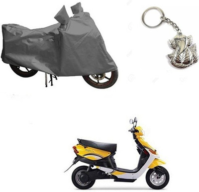 RPSENTTERPR Two Wheeler Cover for Indus(Yo, Grey)