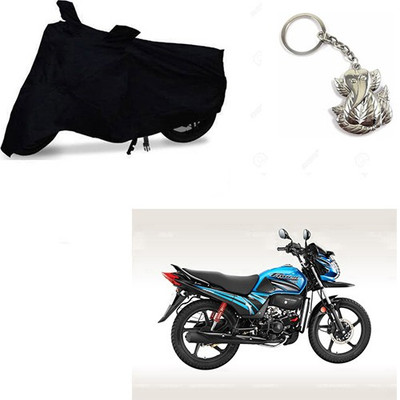 RPSENTTERPR Two Wheeler Cover for Honda(Passion Pro TR, Black)