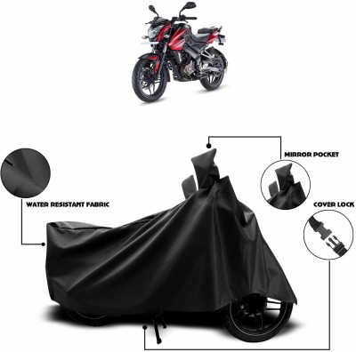 KEDIT Two Wheeler Cover for Universal For Bike(Pulsar 200 NS DTS-i, Black)