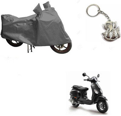 RPSENTTERPR Two Wheeler Cover for Piaggio(Vespa, Grey)