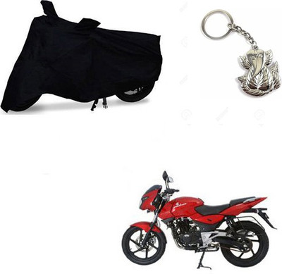RPSENTTERPR Two Wheeler Cover for Bajaj(Pulsar 200 NS DTS-i, Black)