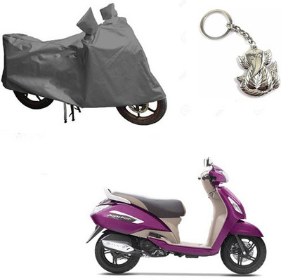 RPSENTTERPR Two Wheeler Cover for TVS(Jupiter, Grey)