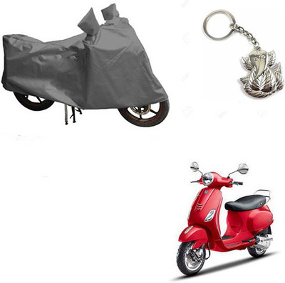 RPSENTTERPR Two Wheeler Cover for Piaggio(Vespa VXL, Grey)